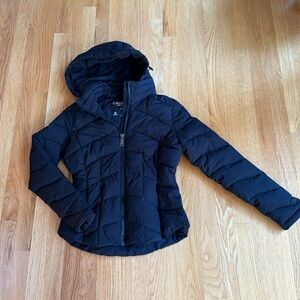 Women’s Calvin Klein Water Resistant Packable Black Puffer Coat in XS